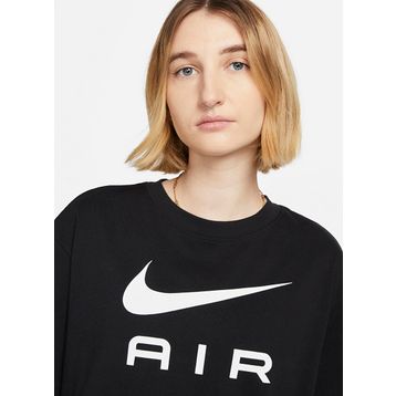 Nike DX7918-010 Bisiklet Yaka Düz Siyah Kadın T-Shirt