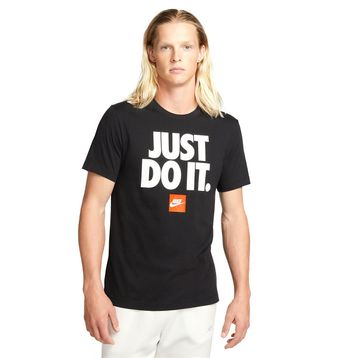 Nike DZ2989-010 Siyah Sportswear Verbiage Erkek Günlük Stil T-Shirt