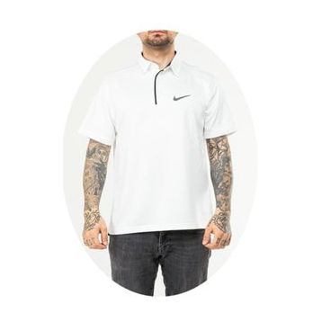 Nike EF-4545 Beyaz Erkek Battal Polyester Mesh Polo Yaka T-Shirt