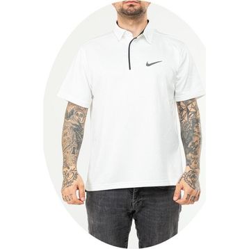 Nike EF-4545 Beyaz Erkek Battal Polyester Mesh Polo Yaka T-Shirt