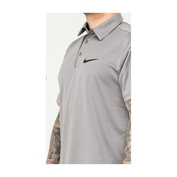 Nike EF-4545 Gri Erkek Battal Polyester Mesh Polo Yaka T-Shirt