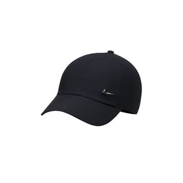 Nike FB5372-010 Siyah Dri-FIT Club Unstructured Metal Swoosh Cap Unisex Şapka