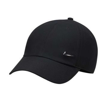 Nike FB5372-010 Siyah Dri-FIT Club Unstructured Metal Swoosh Cap Unisex Şapka