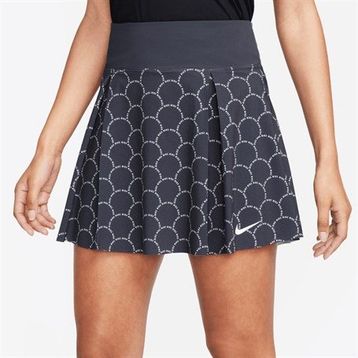 Nike FB7984-010 Dri-FIT Advantage Baskılı Kadın Tenis Eteği