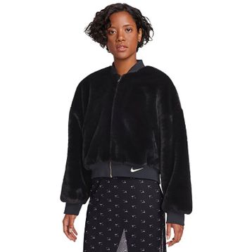 Nike FB8692-010 Siyah W Sportswear Kadın Günlük Çift Taraflı Bomber Ceket