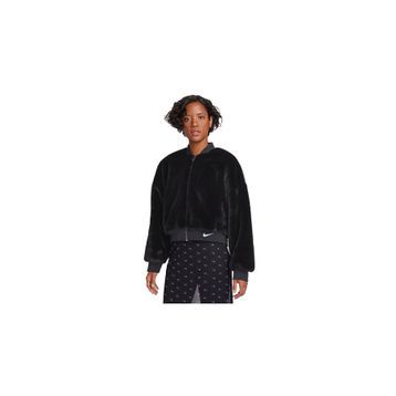Nike FB8692-010 Siyah W Sportswear Kadın Günlük Çift Taraflı Bomber Ceket