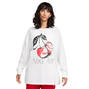 Nike FD2566-100 Beyaz Uzun Kollu Kadın T-shirt