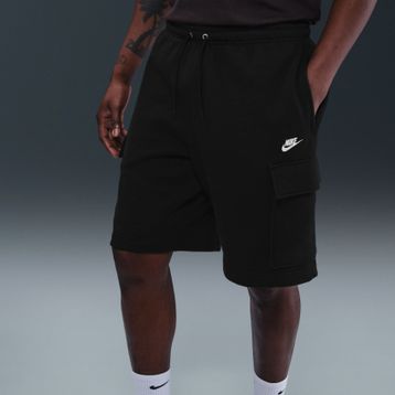 Nike FN3525-010 Siyah Club Fleece Cargo Shorts Erkek Bermuda