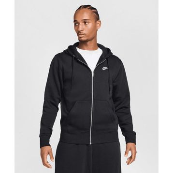 Nike FN3861-010 Siyah Club Full-Zip Fleece Hoodie Erkek Sweatshirt