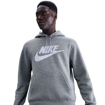 Nike FN3868-063 Club BB Pullover GFX Gri Günlük Stil Erkek Sweatshirt