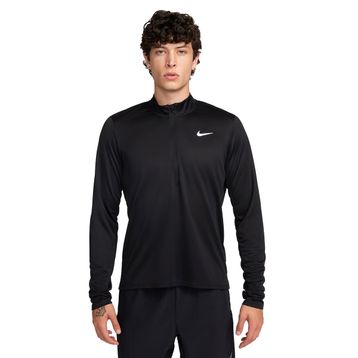 Nike FQ2494-010 Siyah Dri-Fit Pacer Top Half-Zip Erkek Koşu T-Shirt