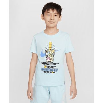 Nike HQ3227-474 Mavi Sportswear Günlük Stil Çocuk T-Shirt
