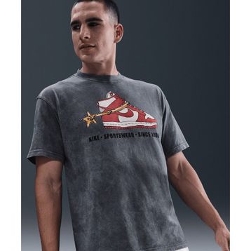 Nike HQ9273-060 Sportswear M90 Vintage Stirrup Gri Erkek T-Shirt