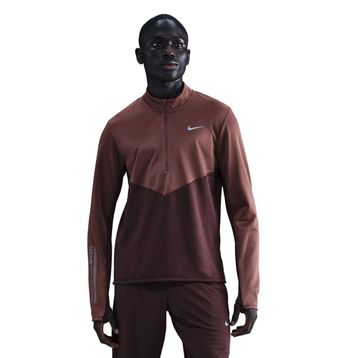 Nike HV2671-652 Therma-Fit Winterized Pacer Half-Zip Bordo Koşu Erkek T-Shirt