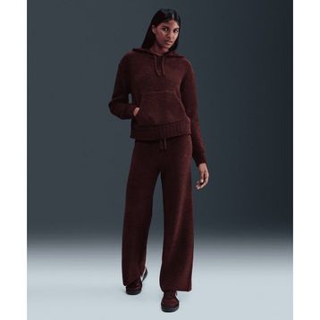 Nike HV2766-619 Bordo Sportswear Phoenix Cozy Bouclé Slim Knit Pants Kadın Eşofman Altı
