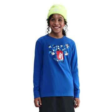 Nike IF2327-480 Mavi Sportswear Günlük Stil Çocuk T-Shirt