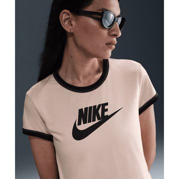 Nike IF4072-126 SS Ringer Tee Vintage Run Bej Kadın T-Shirt