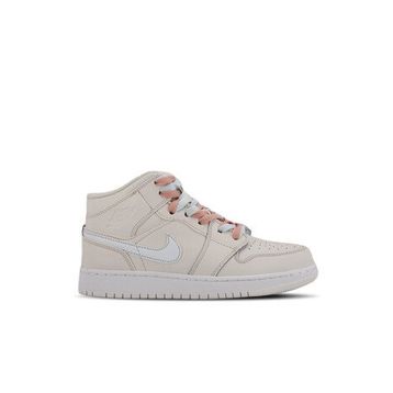 Nike Jordan 1 MidMulti Color Swoosh Phantom Beyaz-Mavi Kadın Sneaker Ayakkabı