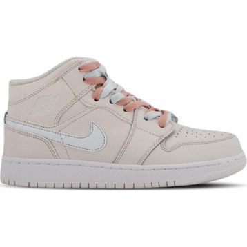 Nike Jordan 1 MidMulti Color Swoosh Phantom Beyaz-Mavi Kadın Sneaker Ayakkabı