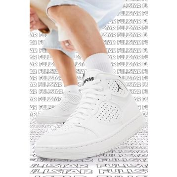 Nike Jordan Access Jumpman Leather Sneaker Hakiki Deri Bilekli Beyaz Spor Ayakkabı