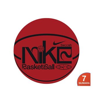 Nike N1004371656 Everday Playground 8P Graphic Deflated University Red Turuncu Basketbol Topu