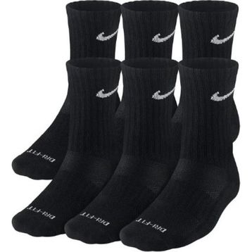Nike SX4446-001 Dri-Fit Cushioned Crew Orta Boy Siyah-Beyaz Erkek Çorap