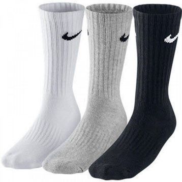 Nike SX4508-001 3Ppk Value Cotton Crew Çoraplar