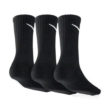 Nike SX4508-001 3Ppk Value Cotton Crew Çoraplar