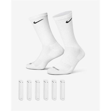 Nike SX6897-100 Beyaz Everyday Plus Cushion Crew 6P Günlük Stil Erkek Çorap