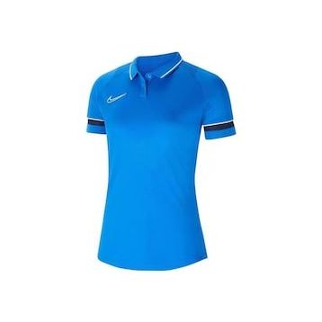 Nike W Academy 21 CV2673-463 Mavi Kadın T-shirt