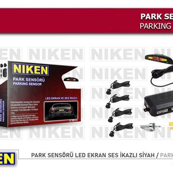 Niken 0160010201 Led Ekran Ses İkazlı Siyah Park Sensörü