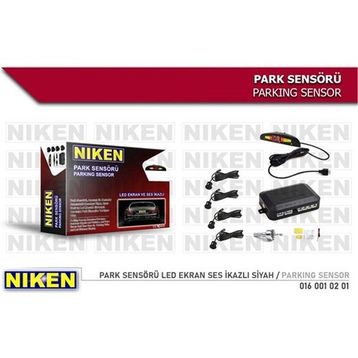 Niken 0160010201 Led Ekran Ses İkazlı Siyah Park Sensörü