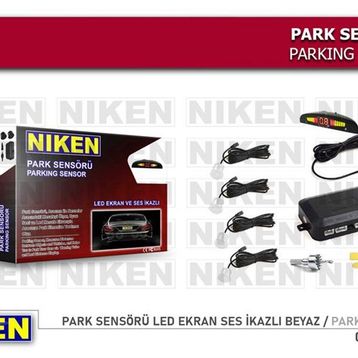 Niken 0160010203 Led Ekran Ses İkazlı Beyaz Park Sensörü