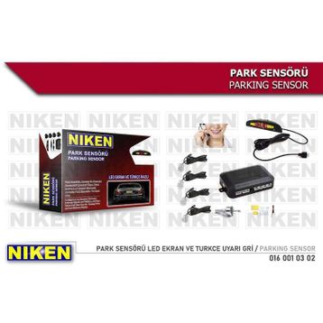 Niken 0160010302 Led Ekran ve Türkçe Uyarı Gri Park Sensörü