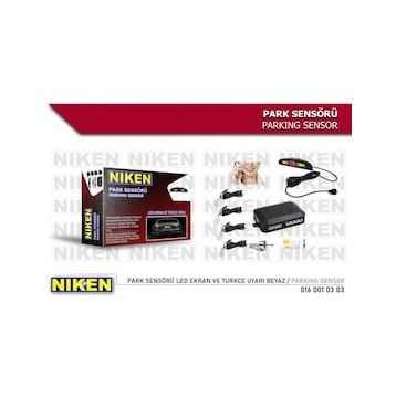 Niken 0160010303 Led Ekran ve Türkçe Uyarı Beyaz Park Sensörü