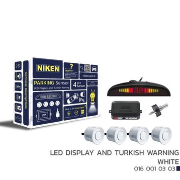 Niken 0160010303 Led Ekran ve Türkçe Uyarı Beyaz Park Sensörü