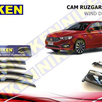 Niken Fiat Egea 2016 Sonrası Kromlu Cam Rüzgarlığı