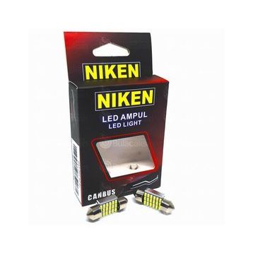 Niken Led Sofit 12V 18 Ledli 31 mm Beyaz Işık Far Ampülü