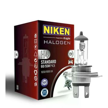 Niken P43T H4 Uzun-Kısa 1 Adet 60W/55W Halojen Ampul