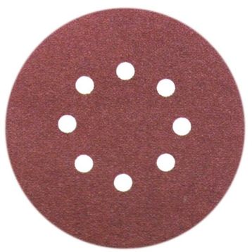Nikon 125 mm 240 Kum 10 Adet Kahverengi Alox Cırtlı Disk Zımpara