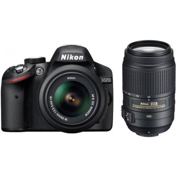 Nikon D3200 18-55mm + 55-300mm Lens DSLR Fotoğraf Makinesi