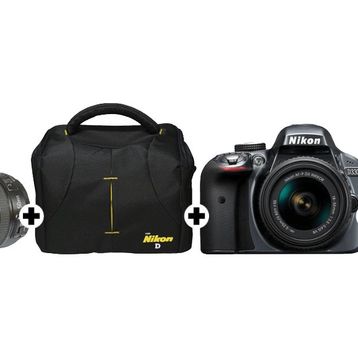 Nikon D3300 18-55mm + 50mm DSLR Fotoğraf Makinesi