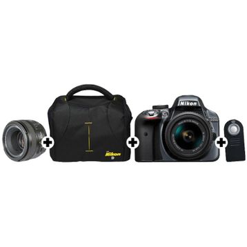 Nikon D3300 18-55mm + 50mm DSLR Fotoğraf Makinesi