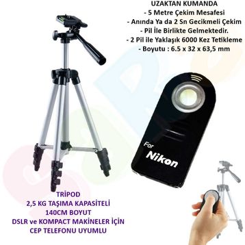 Nikon D7100 D7000 D5200 D5100 D5000 Kumanda