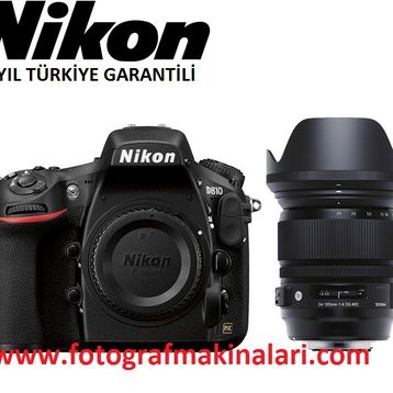 Nikon D810 Sigma 24-105mm OS Lens DSLR Fotoğraf Makinesi