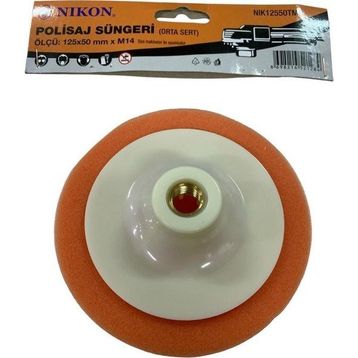 Nikon NIK12550TM 125x50 mm Turuncu Orta Sert M14 Polisaj Süngeri