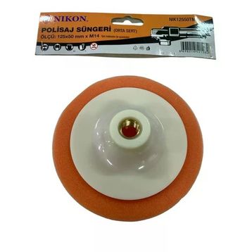 Nikon NIK12550TM 125x50 mm Turuncu Orta Sert M14 Polisaj Süngeri