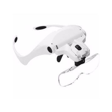Nikula 9892B2 5 Lens 1.0x-3.5x 2 Led Işıklı ile Ayarlanabilir Gözlük Büyüteç