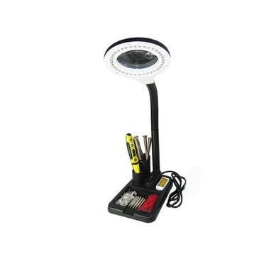 Nikula A808 Esnek 5x /10x 40 Led Işıklı Büyüteç Lamba Büyüteç Okuma Çalışma Lehim Masa Lambası