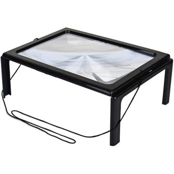 Nikula TH-275205B Yaşlılar İçin A4 Boyutu Masa Tipi Işıklı Okuma Büyüteç